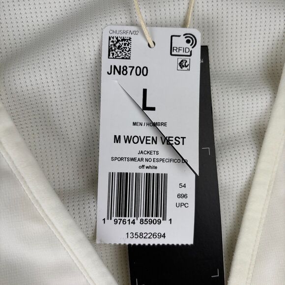 Adidas Woven Vest Men L Sportswear Full Zip Utility Mesh Camp Pockets JN8700 NWT - Picture 9 of 11